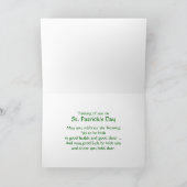St. Patrick's Day Abstracte Ierse Note Kaart (Binnen)
