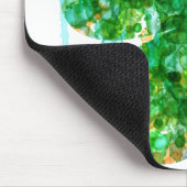 St. Patricks Day Abstracte Shamrock kunst Muismat (Hoek)