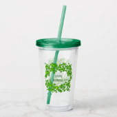 St. Patrick's Day Acryl Plastic Tumbler Drinkbeker (Achterkant)