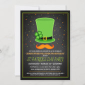 St. Patrick's Day Adulte Anniversaire Invitations (Devant)