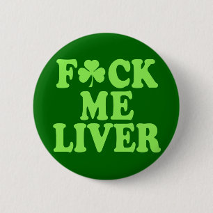 St Patrick's Day Alcohol Drink Ronde Button 5,7 Cm