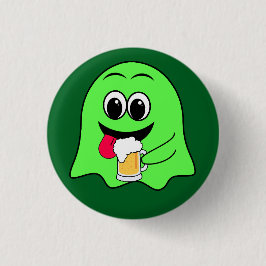 St. Patrick's Day Alcoholische drank en bier Ronde Button 3,2 Cm