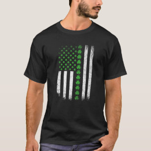 St. Patrick's Day American Flag Ireland Ir T-shirt