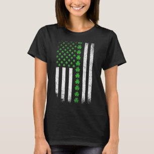 St Patrick's Day American Flag Ireland Iri T-shirt