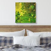 St. Patrick's Day and Good Luck ,  vierleaf klave Canvas Afdruk (Insitu (Slaapkamer))
