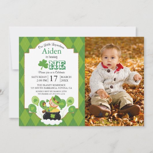 St. Patrick's Day Anniversaire Fête Invitation (Devant)