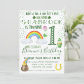 St. Patrick's Day Anniversaire Fête Invitation (Debout devant)