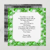 St. Patrick's Day Anniversaire Fête Invitation (Devant / Derrière)