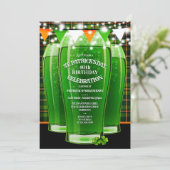 St. Patricks Day Anniversaire Fête Invitations (Debout devant)