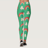 St. Patrick's Day Arc-en-ciel et Leggings Shamrock (Dos)