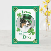 St. Patrick's Day Aussie Kaart (Gele Bloem)