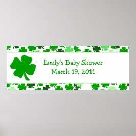 ST PATRICK'S DAY Baby shower / Birthday Banner Poster