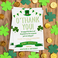 St. Patrick's Day Baby shower Dank je wel