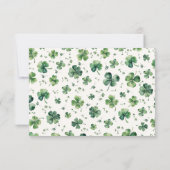 St. Patricks Day Baby shower Dank u Bedankkaart (Achterkant)