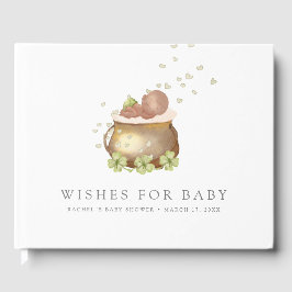 st patricks day baby shower gastenboek