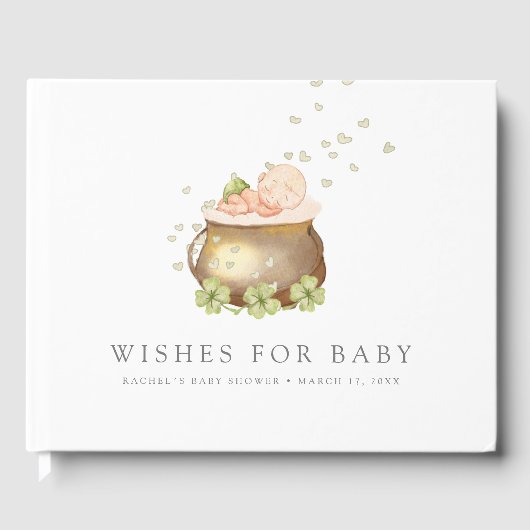st patricks day baby shower gastenboek (Voorkant)