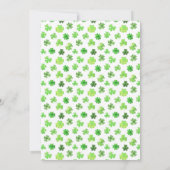 St. Patrick's Day | Baby shower per post Kaart (Achterkant)