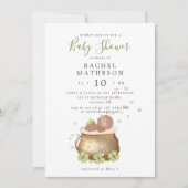 st patricks day baby shower uitnodiging (Voorkant)