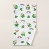 St. Patrick's Day Badkamer Handdoek Sets Cupcake (Handdoek)