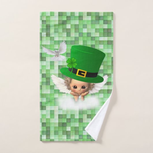 St. Patrick's Day Badkamer Handdoek Sets Engel (Handdoek)
