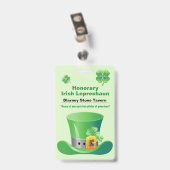 St. Patrick's Day Bar Badge (Achterkant met clip)