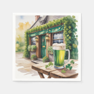 St Patrick's Day Bar Café Feest Servet