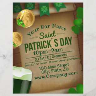 St Patrick's Day Bar-feebrochure Flyer