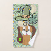 St. Patrick's Day Bathroom Towel Set Dog Bad Handdoek (Handdoek)
