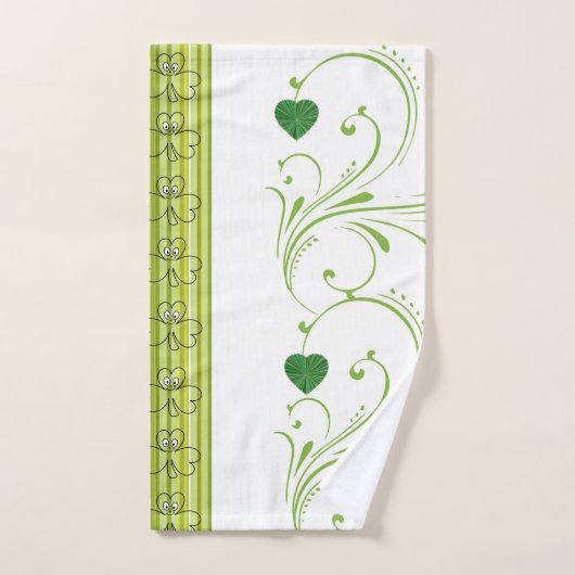 St. Patrick's Day Bathroom Towel sets Floral Bad Handdoek (Handdoek)