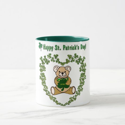 St. Patrick's Day Bear Mug (Centre)
