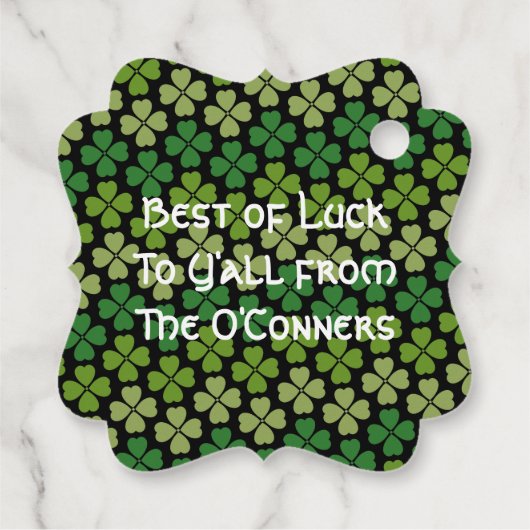 St. Patrick's Day Bedankjes Labels (Achterkant)