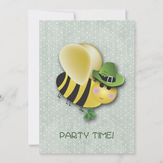 St. Patrick's Day BEE Uitnodiging (Voorkant)