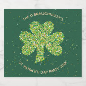 St. Patrick's Day Beer Bottle Labels - Aanpassen Bier Etiket (Enkel label)