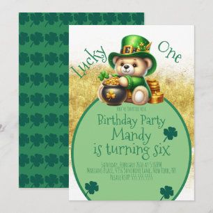 St.Patrick's Day Beer Cute Verjaardag Lucky One Kaart