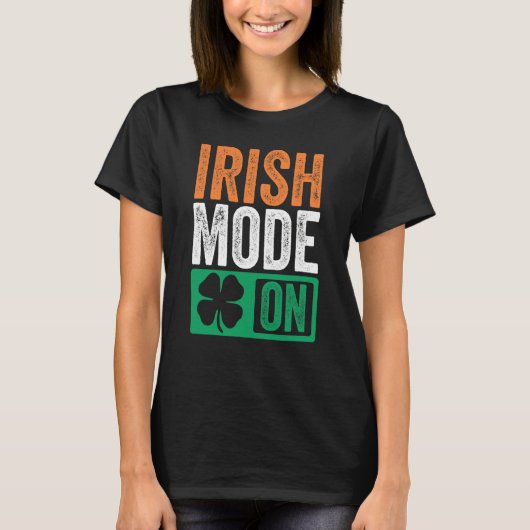 St Patrick's Day Beer Drinking Ireland Irish Mode T-shirt (Voorkant)