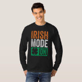 St Patrick's Day Beer Drinking Ireland Irish Mode  T-shirt (Voorkant volledig)