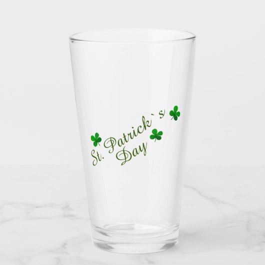 St Patrick's day Beer Glas (Voorkant)