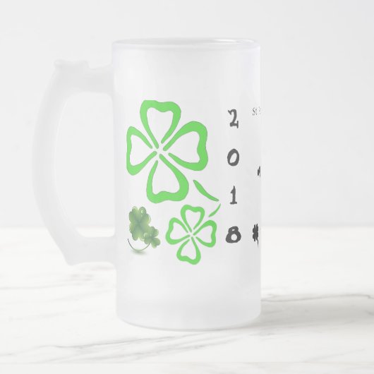 St Patrick's Day Beer Mok Sjabloon (Links)