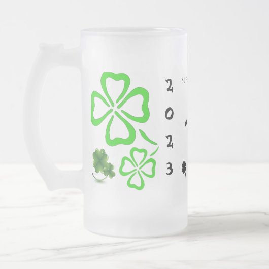 St Patrick's Day Beer Mok Sjabloon (Links)