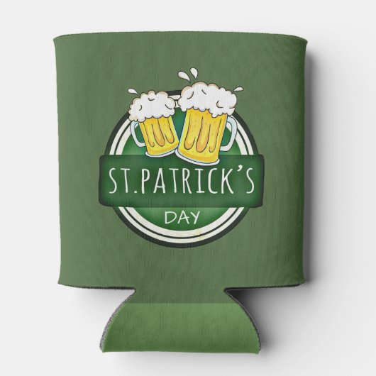 St. Patrick's Day, Beer Mokken, Irish Green Blikjeskoeler (Achterkant)