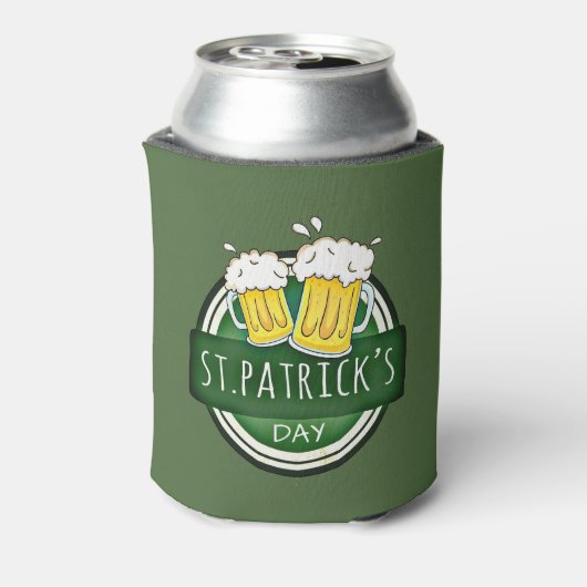 St. Patrick's Day, Beer Mokken, Irish Green Blikjeskoeler (Blikje Achterkant)