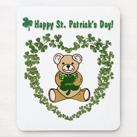 St. Patrick's Day Beer Mousepad Muismat (Voorkant)