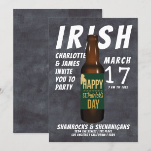 St Patricks Day Beer Party Irish Shenanigans Kaart