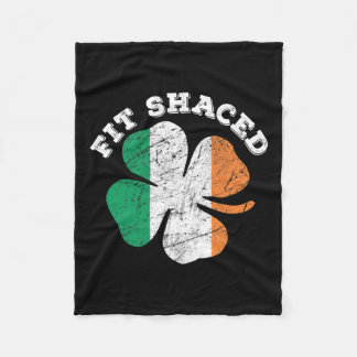 St Patrick's Day Beer Whiskey Drink passen Fleece Deken