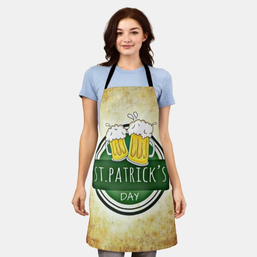St. Patrick's Day Beers Schort (Gedragen)