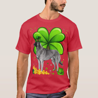 St Patrick's Day Belgische malinois Shamrock Pet L T-shirt