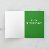 St. Patrick's Day Bernese Mountain Dog Feestdagen Kaart (Binnen)