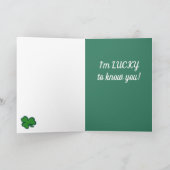 St. Patrick's Day Bernese Mountain Dog Kaart (Binnen)