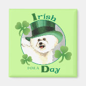 St. Patrick's Day Bichon Magneet (Voorkant)
