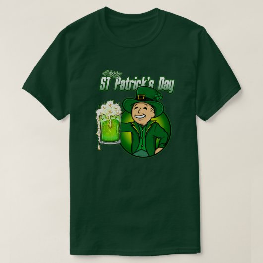 St Patrick's Day Bier T-shirt (Design voorkant)